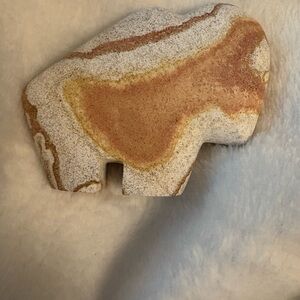 Sandstone Buffalo Figurine